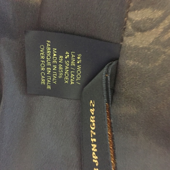 Donna Karan black label, olive lined wool suit jacket/coat, EUC, sz. 46/8-10. - Picture 5 of 6